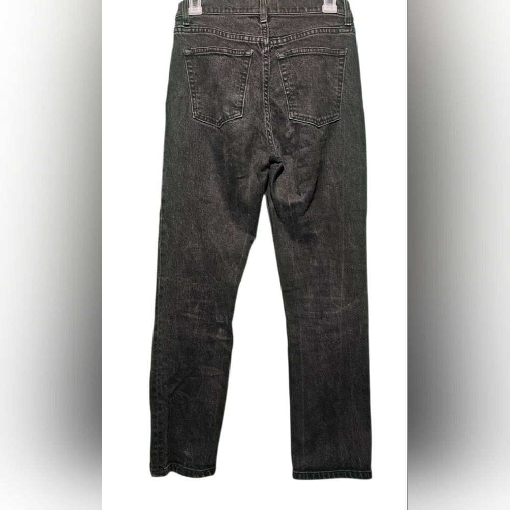 Reformation 27 Liza High Straight Leg Faded Black EUC Waist 29 Inseam 26 - Picture 2 of 4